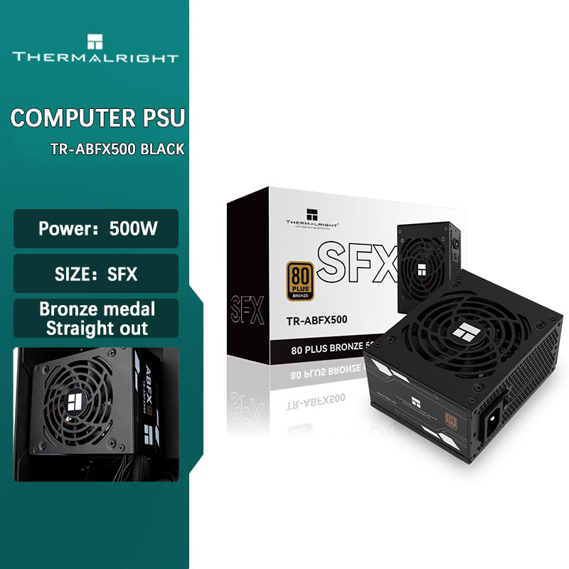 Console Gaming Pc Case - Thermalright TR-ABFX500 Czarny SFX Medal Brązowy