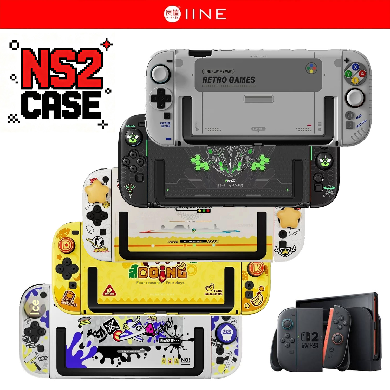 Gaming Console Nintendo Switch 2 - IINE Retro Case Switch 2 Ochronne