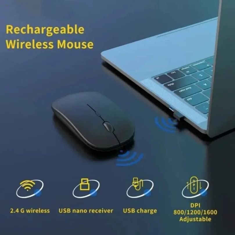 Gaming Console For Ipad - Akumulatorowa Bezprzewodowa Mysz Gamingowa Przenośna Ergonomiczna