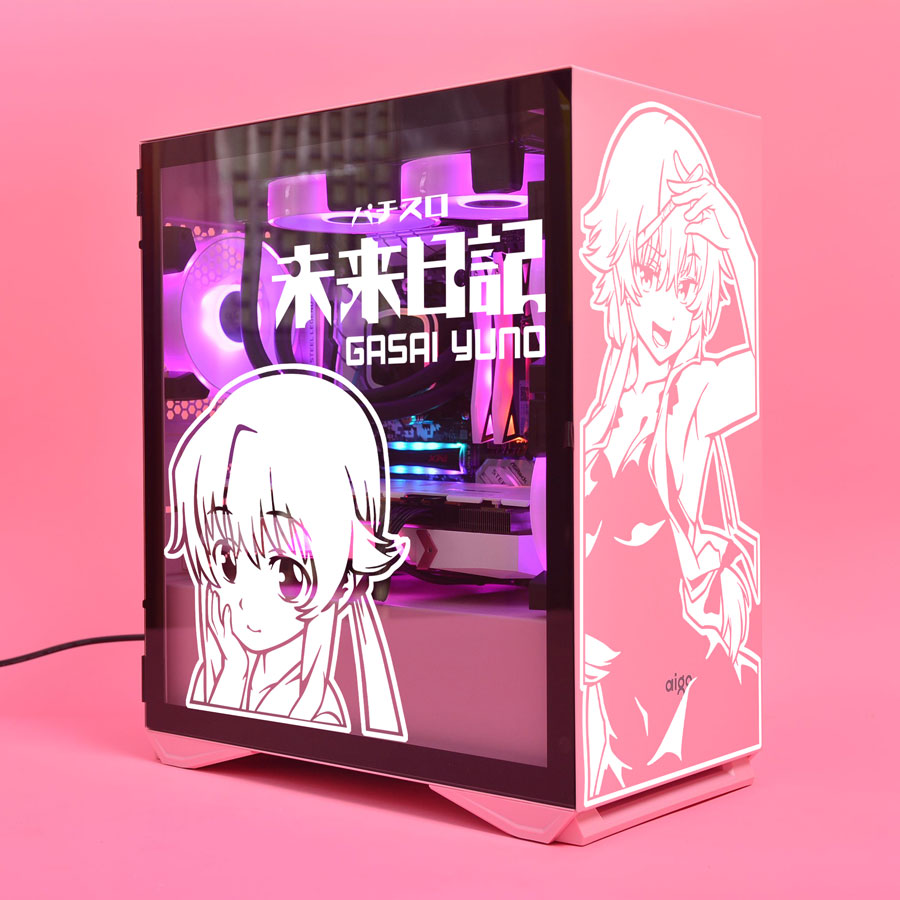 Naklejki z anime Future Diary  – Console Gaming Pc Case recenzja i cena