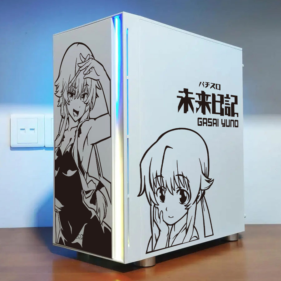 Naklejki z anime Future Diary  – Console Gaming Pc Case recenzja i cena
