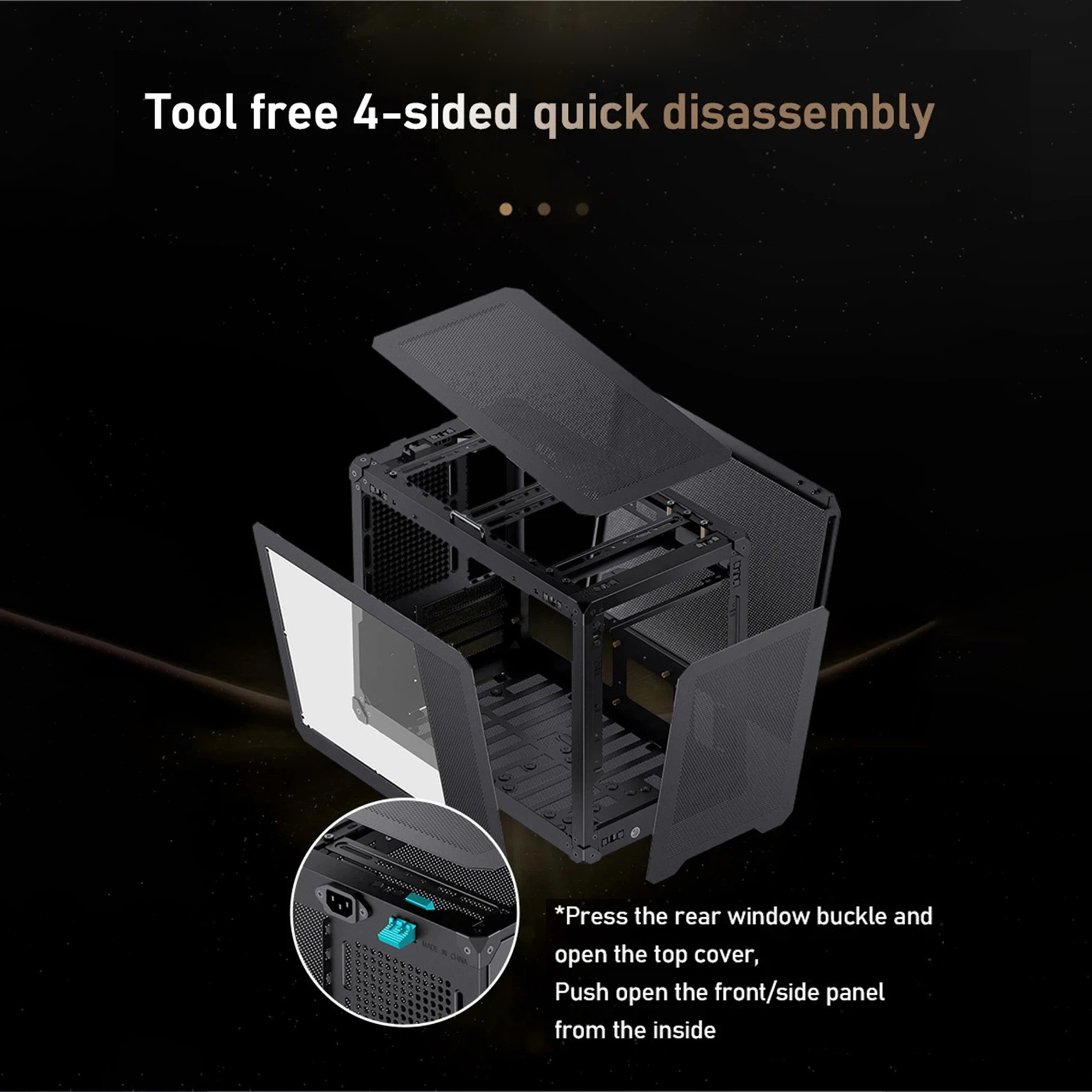 Obudowa JONSBO C6 MAX Mesh Han – Console Gaming Pc Case recenzja i cena